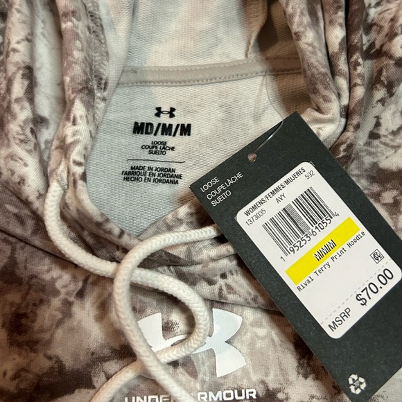 Under Armour Rival Terry Printed Long Sleeve Camo Hoodie - Picture 9 of 10